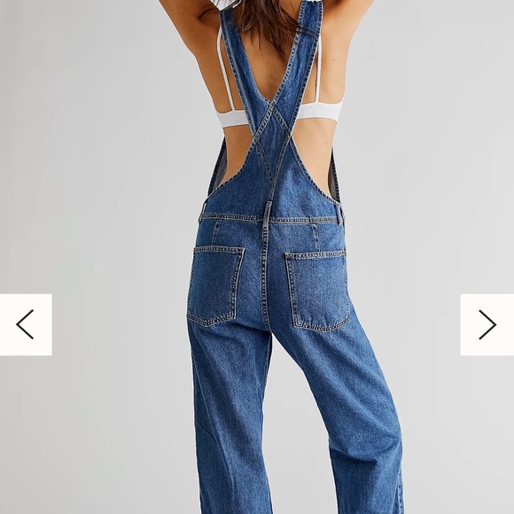 XS Ziggy Overalls Free People Worn Once Denim - Picture 2 of 4